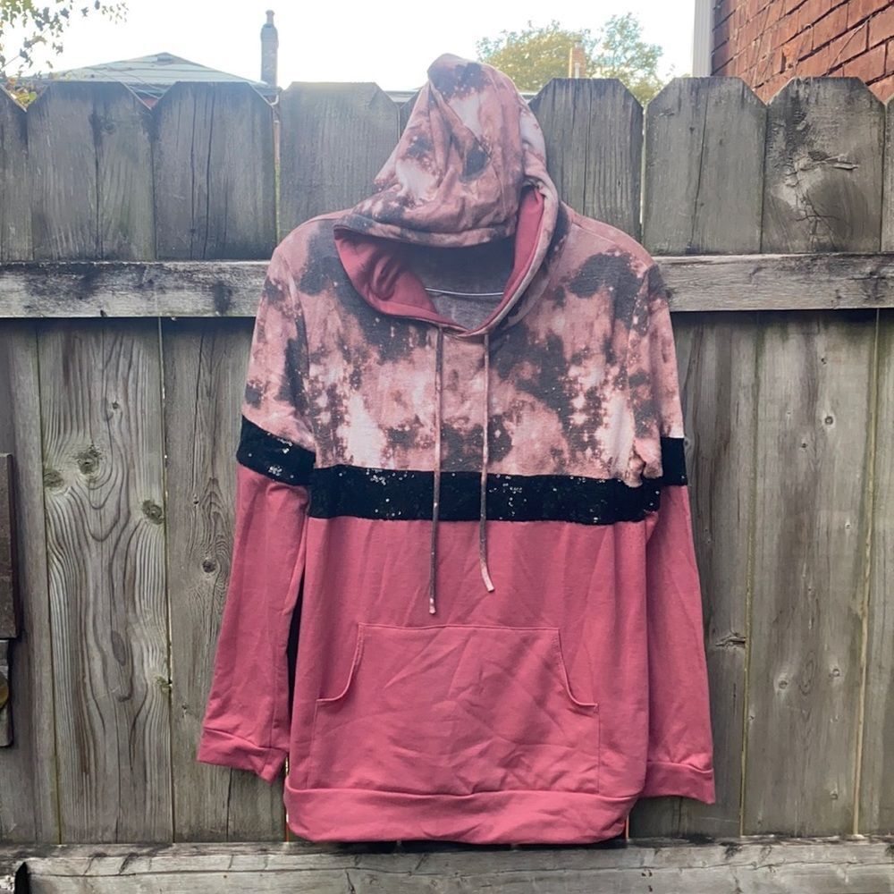 Sequins sweat shirt sz. L